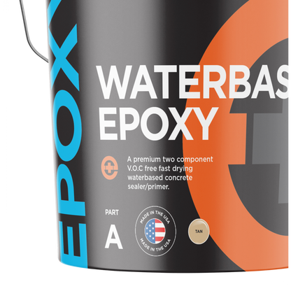 Durable Beauty: 5 Gal Kit of Tan Water-Based Epoxy (Covers 1600-2000sf)
