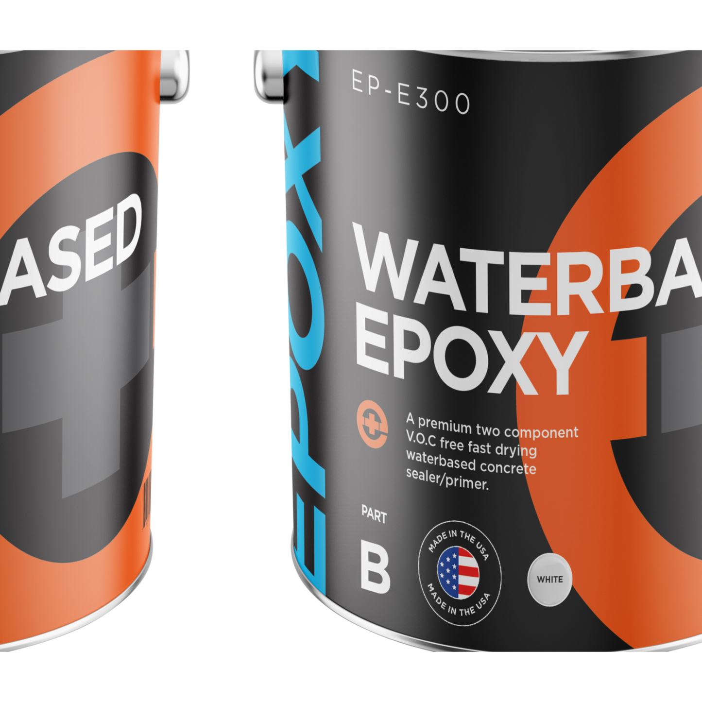 Impeccable Foundations: White Designer Metallic Epoxy Primer - 40 oz (50-60sf/KIT)