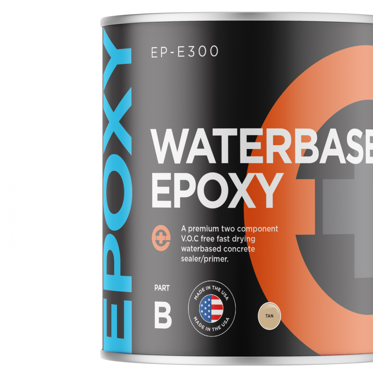 TAN WATER BASED EPOXY - 5 GAL KIT (COVERAGE: 1600-2000SF/KIT)