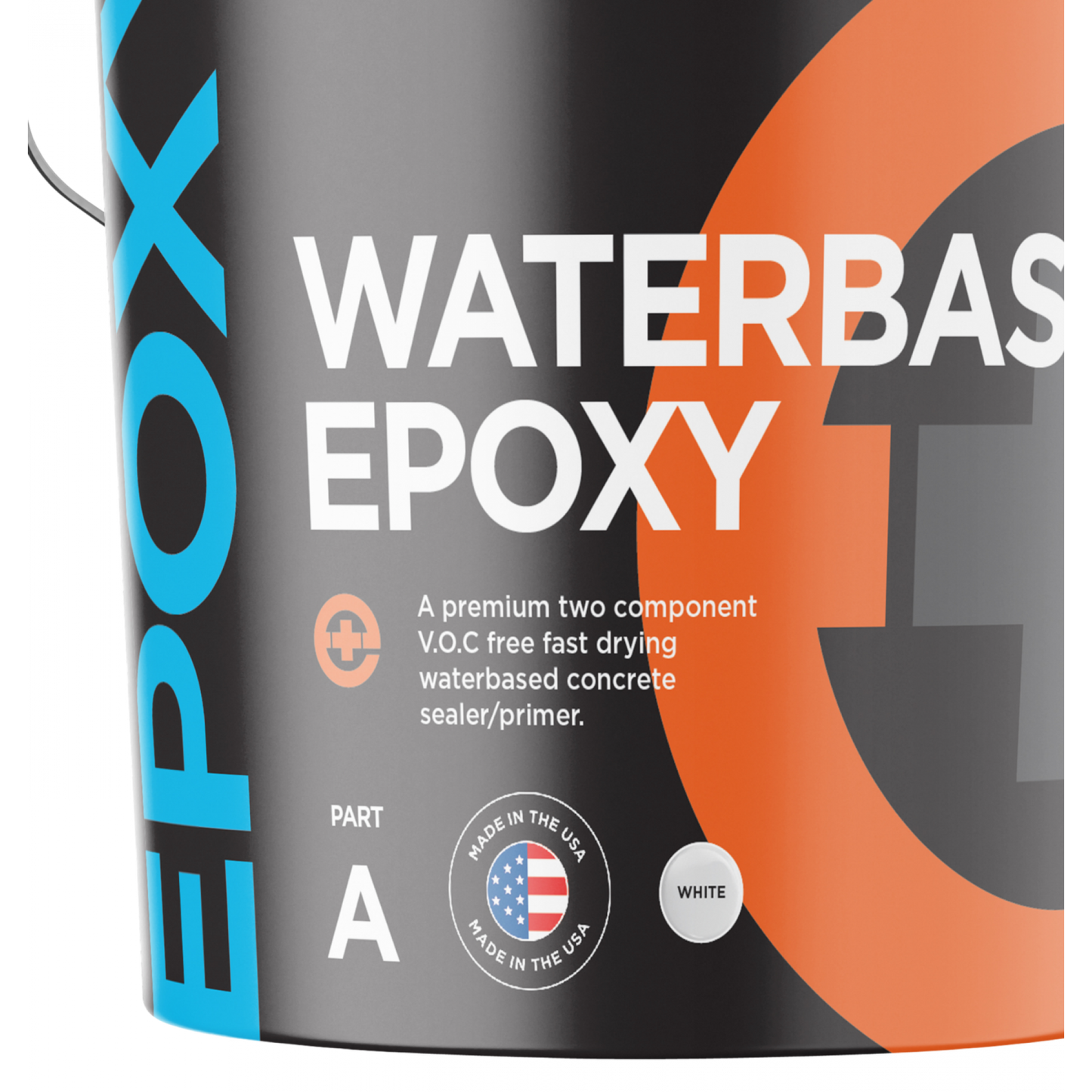 Seamless Surfaces Await: White Water-Based Epoxy - 5 Gal Kit (Covers 1600-2000sf)