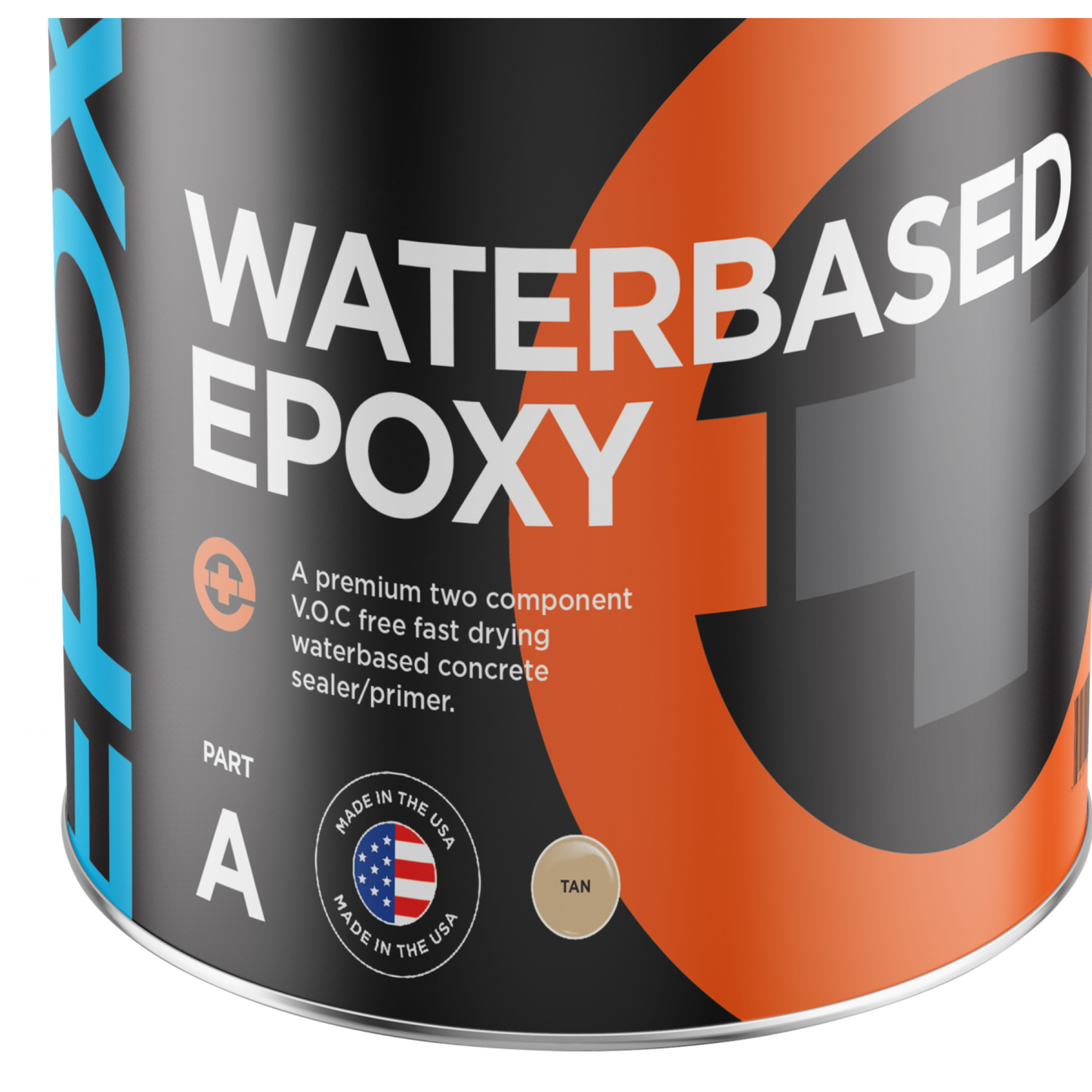 Durability Meets Convenience: 1.25 Gal Kit of Tan Water-Based Epoxy (400-500sf Coverage)