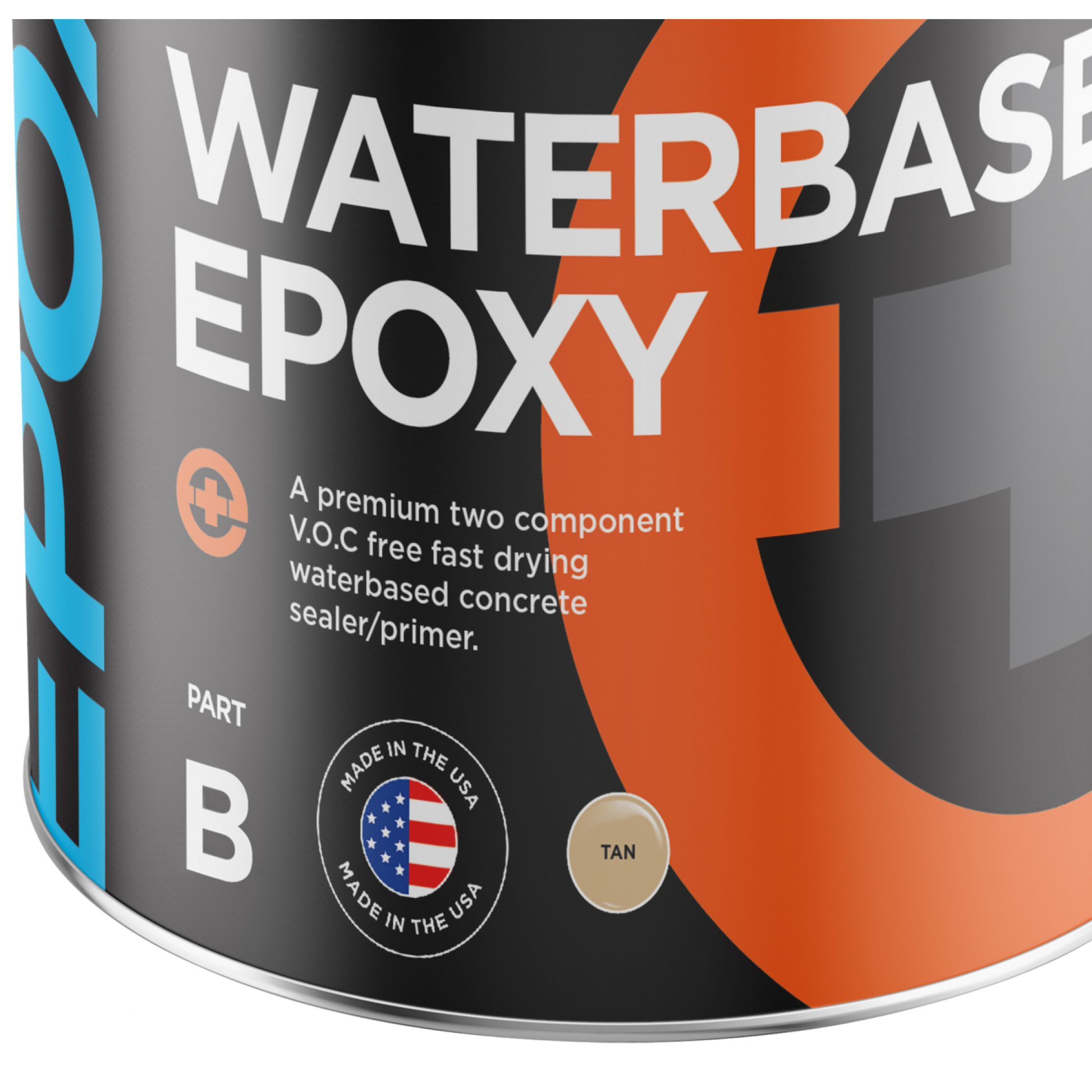 Elevate Surfaces with Tan Water-Based Epoxy - 5 Gal Kit (1600-2000sf Coverage)