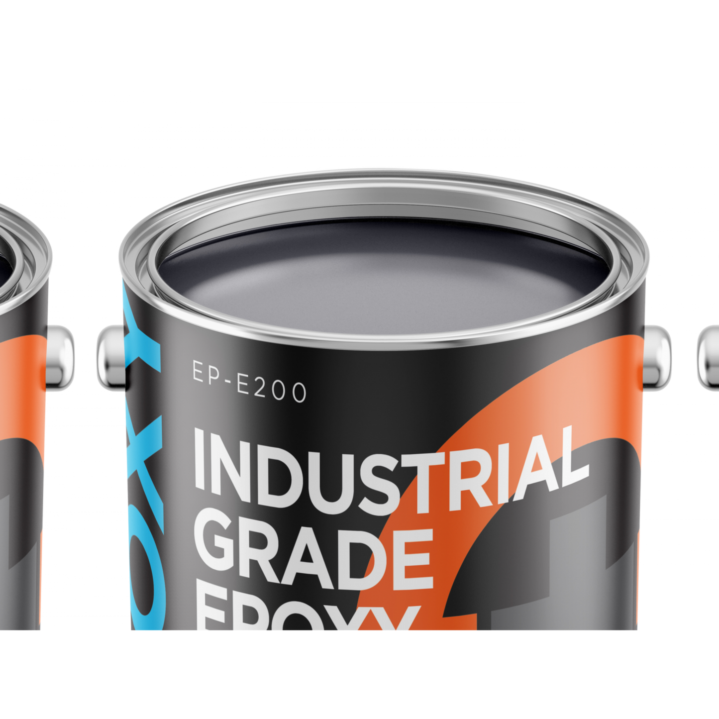 Sleek Modernity: Solid Color Epoxy in Dark Grey