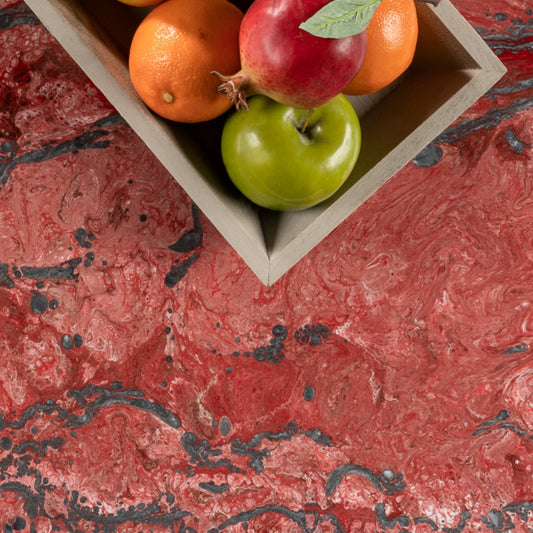 Elevate Your Space with ROJO Resin Countertop - Silver Metallic Base