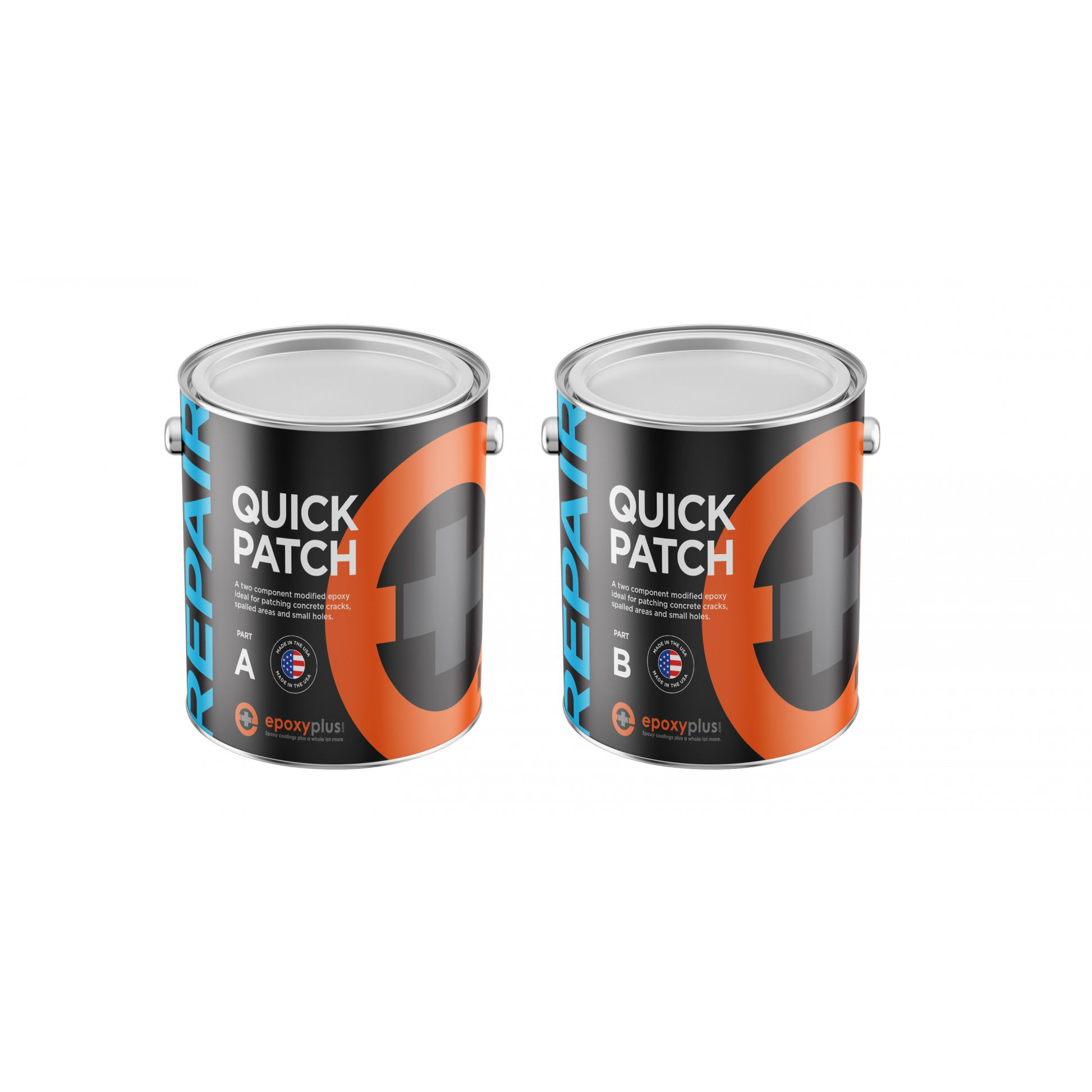 Seamless Repairs: QUICK PATCH GREY - 1 GAL KIT for Concrete Crack and Hole Patching