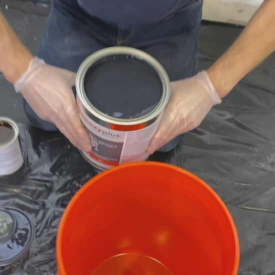 Transform Spaces with BLACK - Water-Based Epoxy Kit Covers 1600-2000 sq. ft. per Kit
