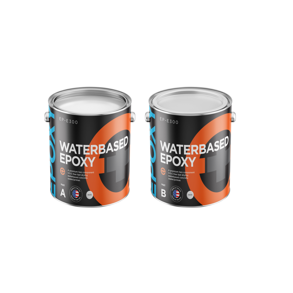 WHITE WATER BASED EPOXY- 1.25 Gal Kit (Coverage: 400-500sf/kit)