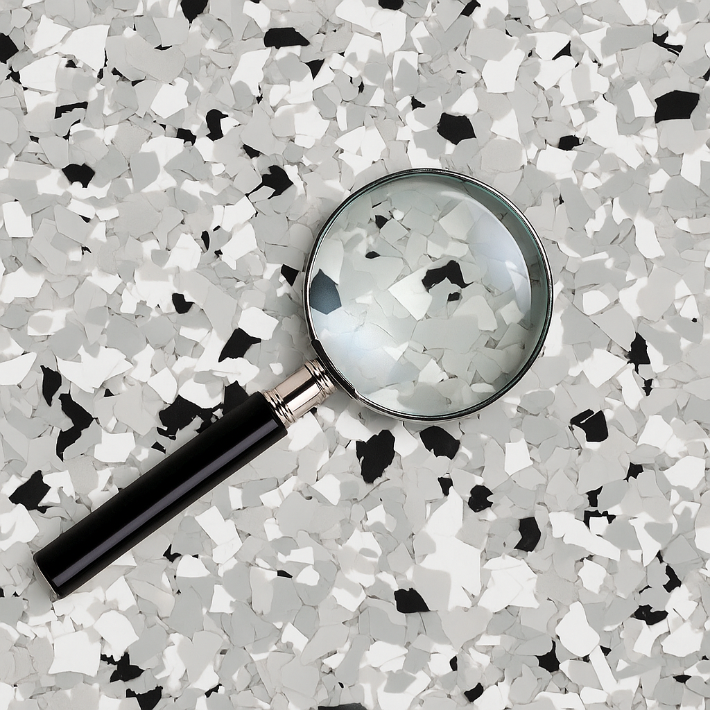 Are Items Hard to Find on a Flake Epoxy Floor?