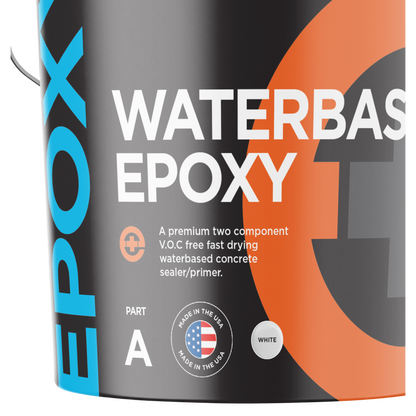 Seamless Surfaces Await: White Water-Based Epoxy - 5 Gal Kit (Covers 1600-2000sf)