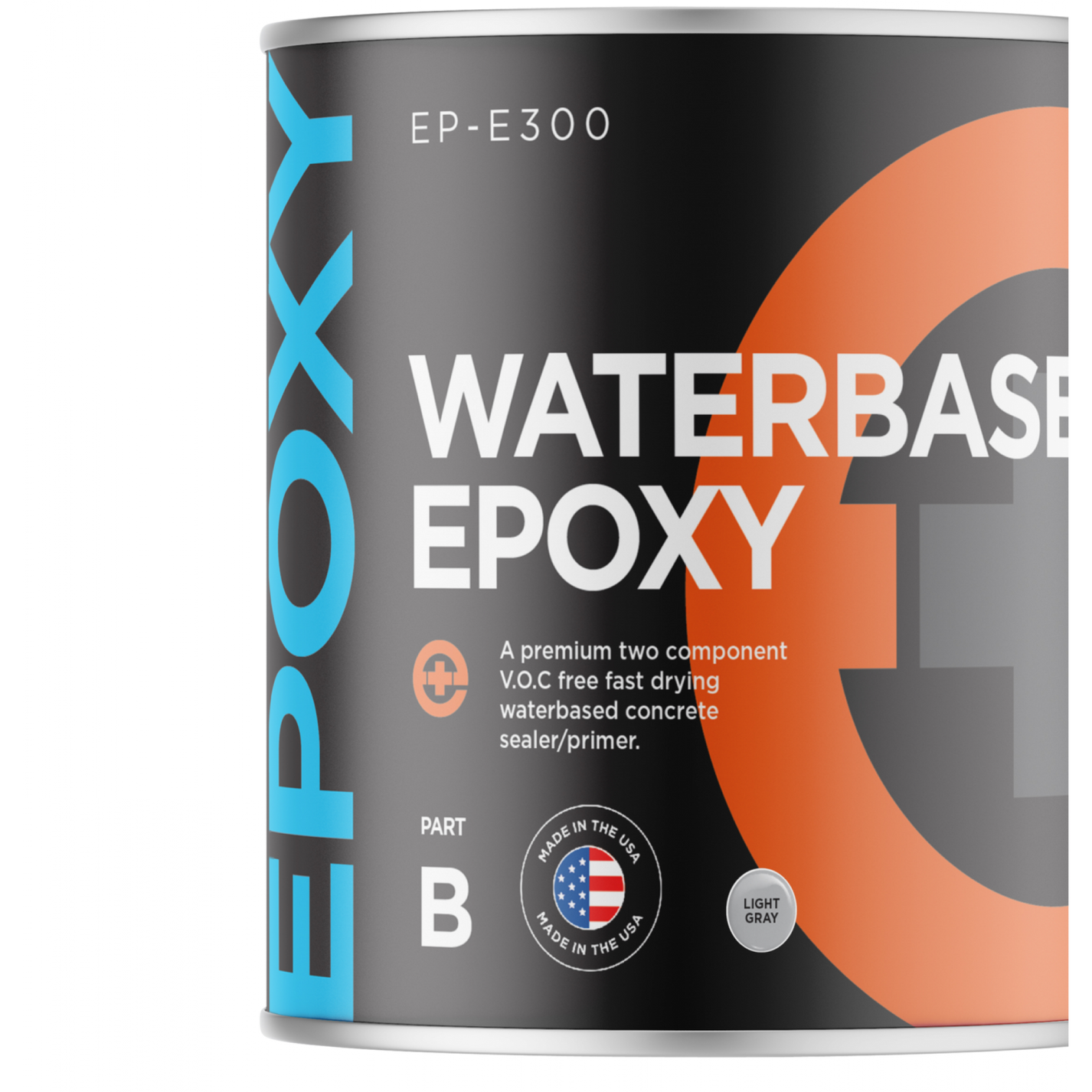 Light Grey WaterBased Epoxy Kit 5 Gallons (16002000SF/Kit)