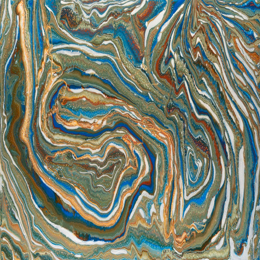 Maui countertop with a Pearl Metallic pigment base coat that flows like rivers