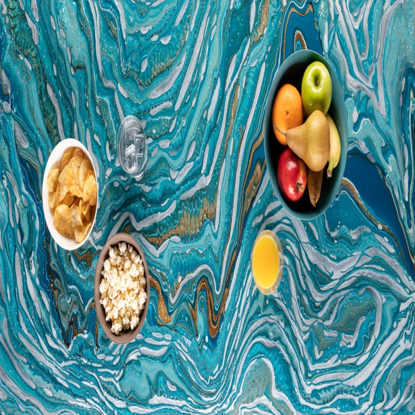 Elevate Kitchen Aesthetics - AQUAMARINE-VP Epoxy Countertop Kit for Lasting Impressions