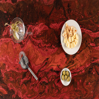 Bring Art to Your Kitchen: RED ROCK Resin Countertop - Your Functional Piece of Art