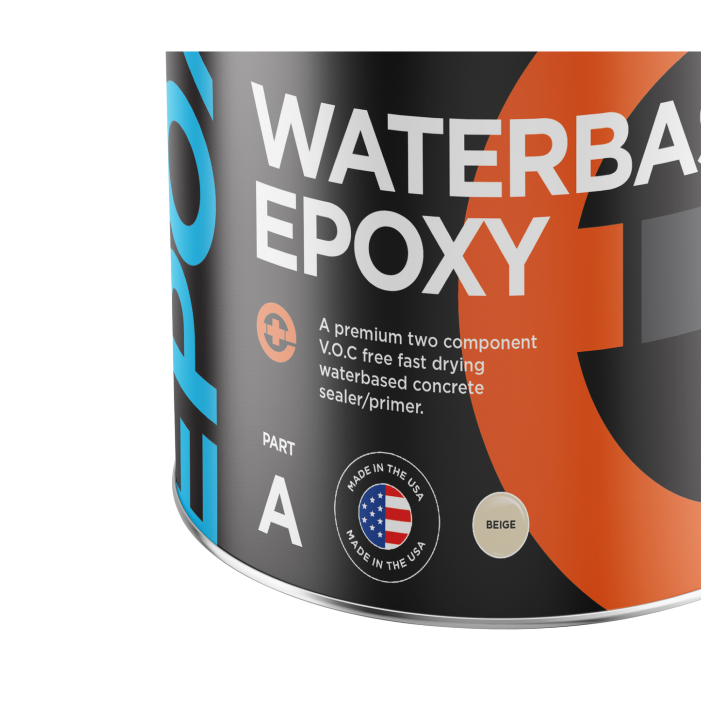 BEIGE Water-Based Epoxy - 5-Gallon Kit, Effortless Coverage for Spacious Transformations