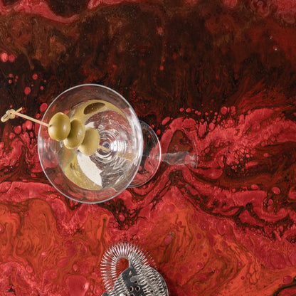 Elevate Your Space: RED ROCK - Wine Red Metallic Undertones and Fusion Pigments