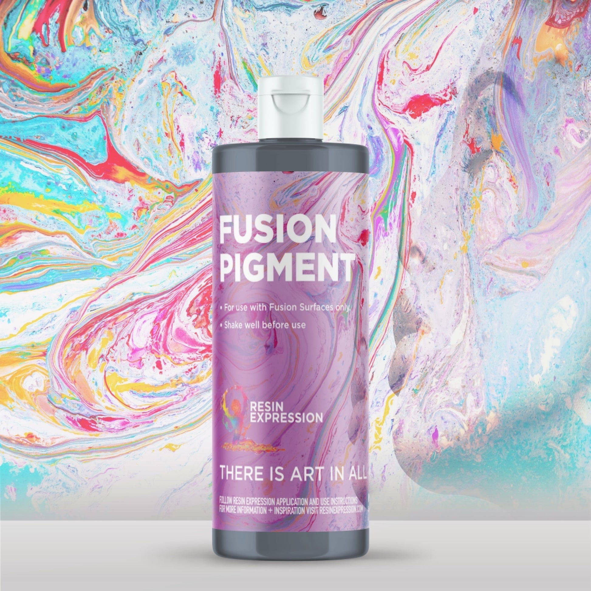 Red and Silver Fusion Pigments: Chevron Epoxy Brilliance