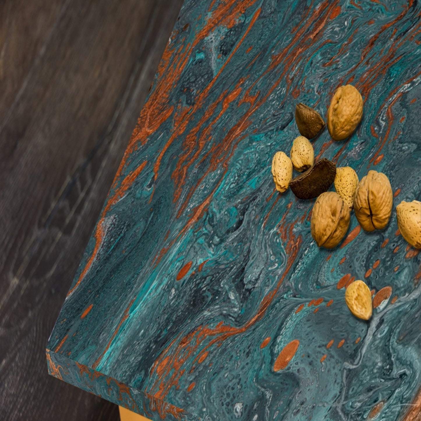 Effortless Kitchen Art - BRASS PATINA Fusion Surface Adds Style and Functionality