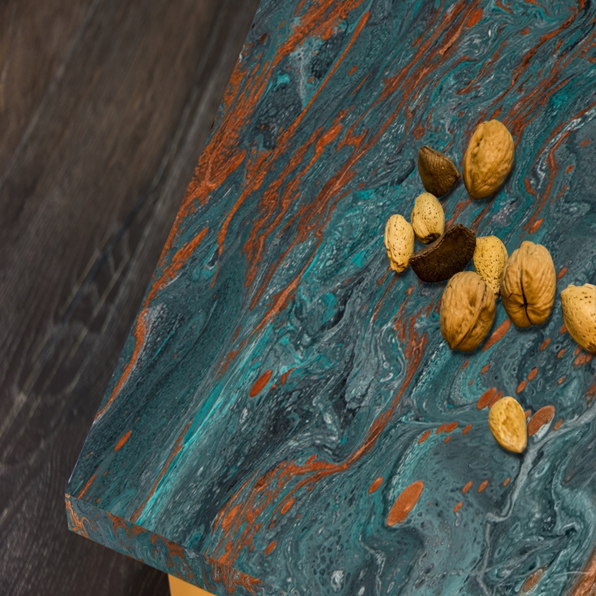 Effortless Kitchen Art - BRASS PATINA Fusion Surface Adds Style and Functionality