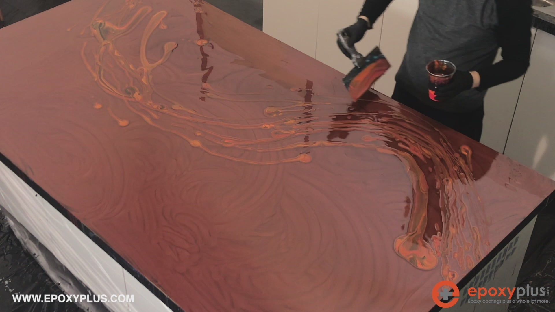 DIY Elegance - Craft Stunning Countertops with AUTUMN BLAZE Epoxy Kit