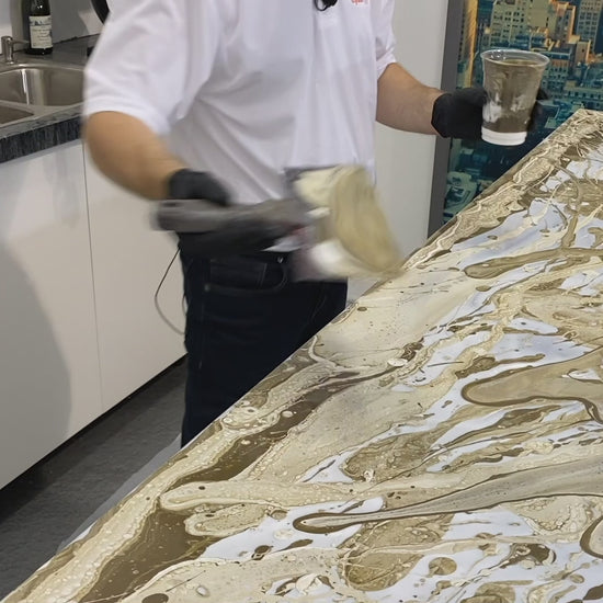 Pearl Metallic Base - Create Stunning Countertops with CAPPUCCINO Epoxy