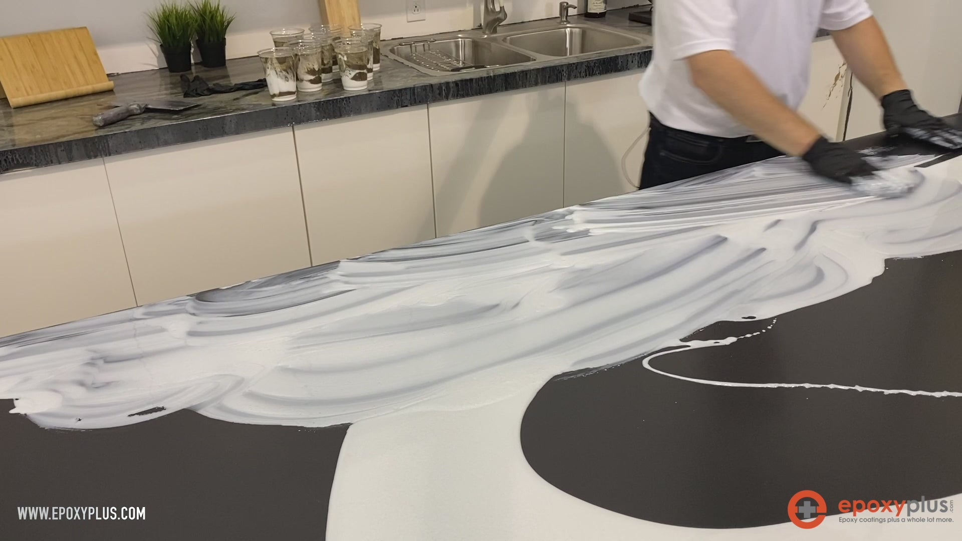 Accent Any Kitchen - Beige, White, and Brown Tones in CAPPUCCINO Epoxy Kit