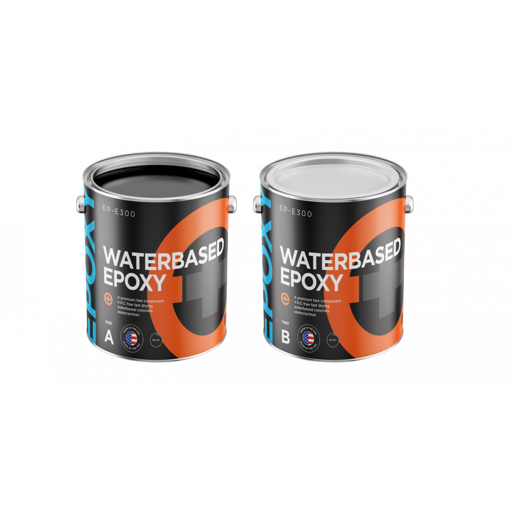 BLACK WATER-BASED EPOXY - 1.25-Gallon Kit for Small to Medium Surface Projects